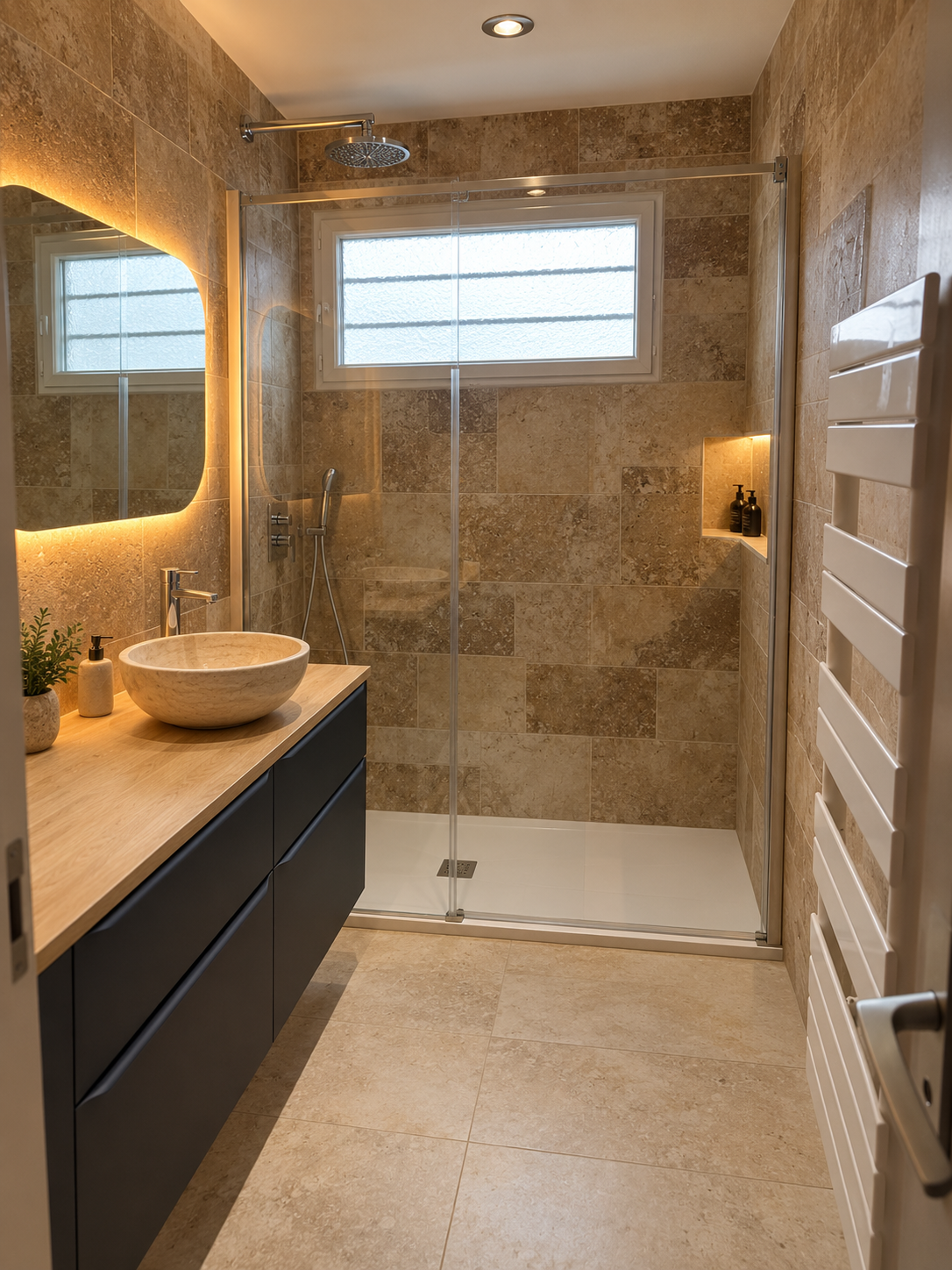 Salle de bain après rénovation par CGEP